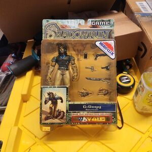 Vintage Shadowrun Duels Wizkids Action Figure Game G-Dogg Bouncer 2003 READ